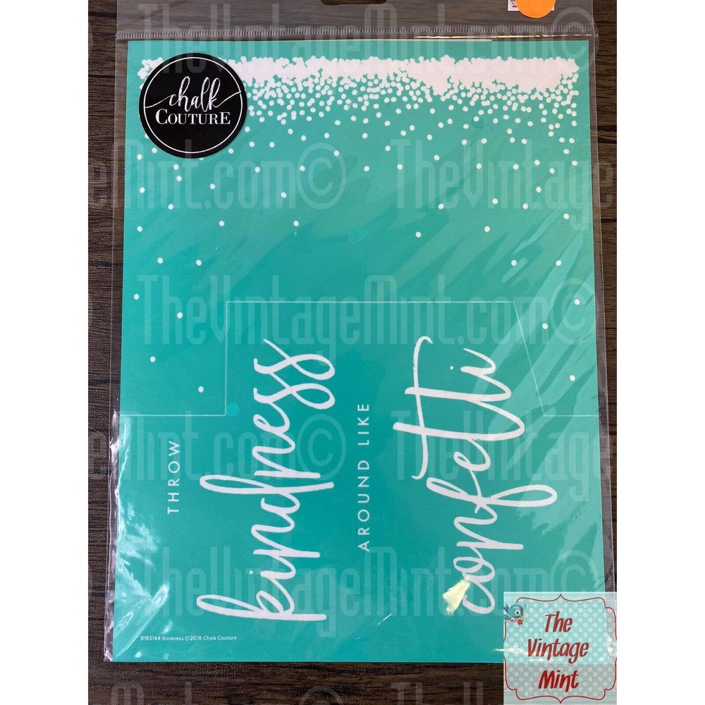 chalk couture silk screen transfers stencil reusable kindness confetti glitter B
